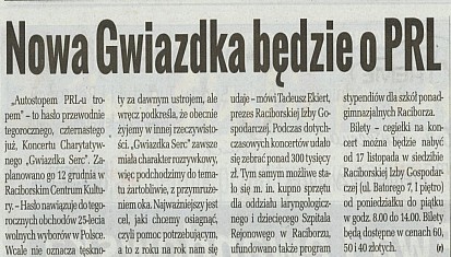 Media o tegorocznej &quot;Gwiazdce Serc&quot; - zapowiedzi koncertu