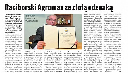 AGROMAX ze Złotą Odznaką