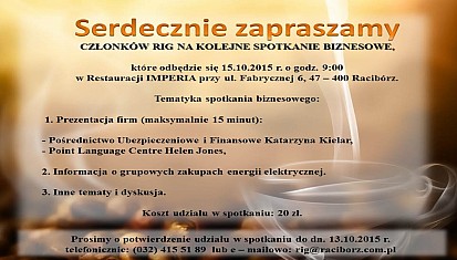 Spotkanie biznesowe RIG