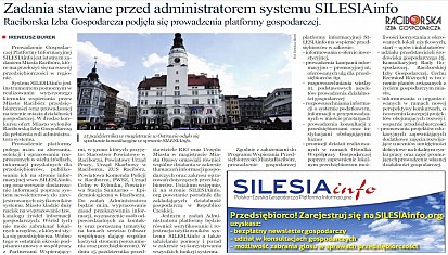Raciborska Izba Gospodarcza podjęła się prowadzenia SILESIAinfo