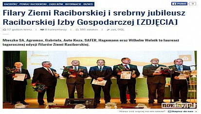 III Międzynarodowa Gala „Filar Ziemi Raciborskiej&quot; i 25-lecie RIG