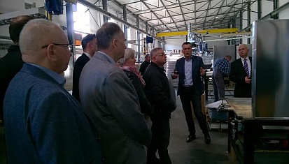 Spotkanie biznesowe RIG w Zakładzie Produkcyjnym Energetyki Solarnej Ensol sp. z o.o.
