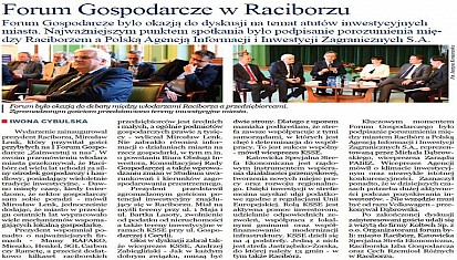 Relacja z raciborskiego Forum Gospodarczego