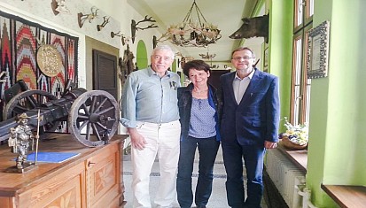 Praprawnuk doktora Kuh odwiedził Pałac w Wojnowicach