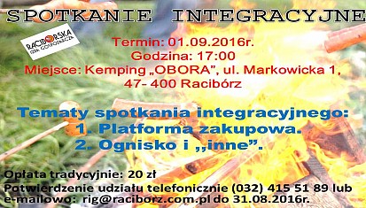 Spotkanie integracyjne - 01.09.2016r. !!!