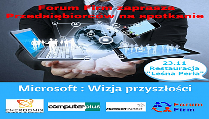 Forum Firm zaprasza Przedsiębiorców na spotkanie w dniu 23.11.2016r.