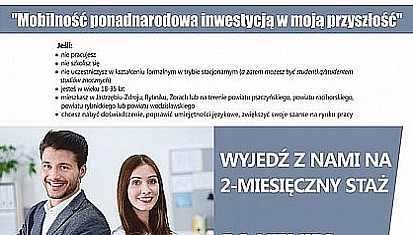 Weź udział w projekcie mobilności i wyjedź na 2-miesięczny staż do Włoch. Projekt trwa do wyczerpania miejsc!