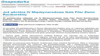 Wkrótce IV Międzynarodowa Gala „Filar Ziemi Raciborskiej