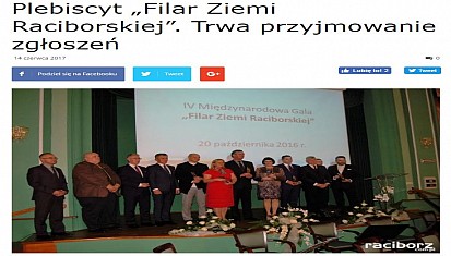 Zgłoś firmę do nagrody „Filar Ziemi Raciborskiej” 