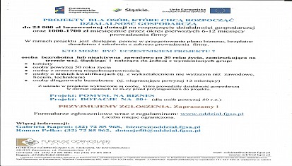  Możliwość uzyskania dotacji na zalożenie firmy !