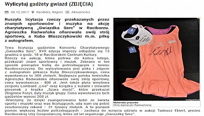 Licytacja gadżetów