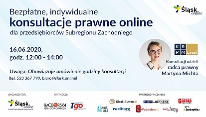 Bezpłatne, indywidualne konsultacje prawne online dla przedsiębiorców Subregionu Zachodniego