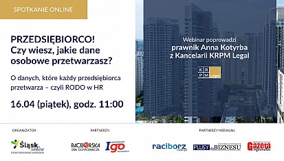 Webinar: PRZEDSIĘBIORCO! – Czy wiesz jakie dane osobowe przetwarzasz?